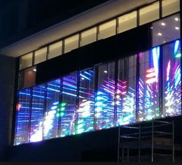 Màn hình LED trong suốt ngoài trời P5 SMD ngoài trời cho quảng cáo xây dựng